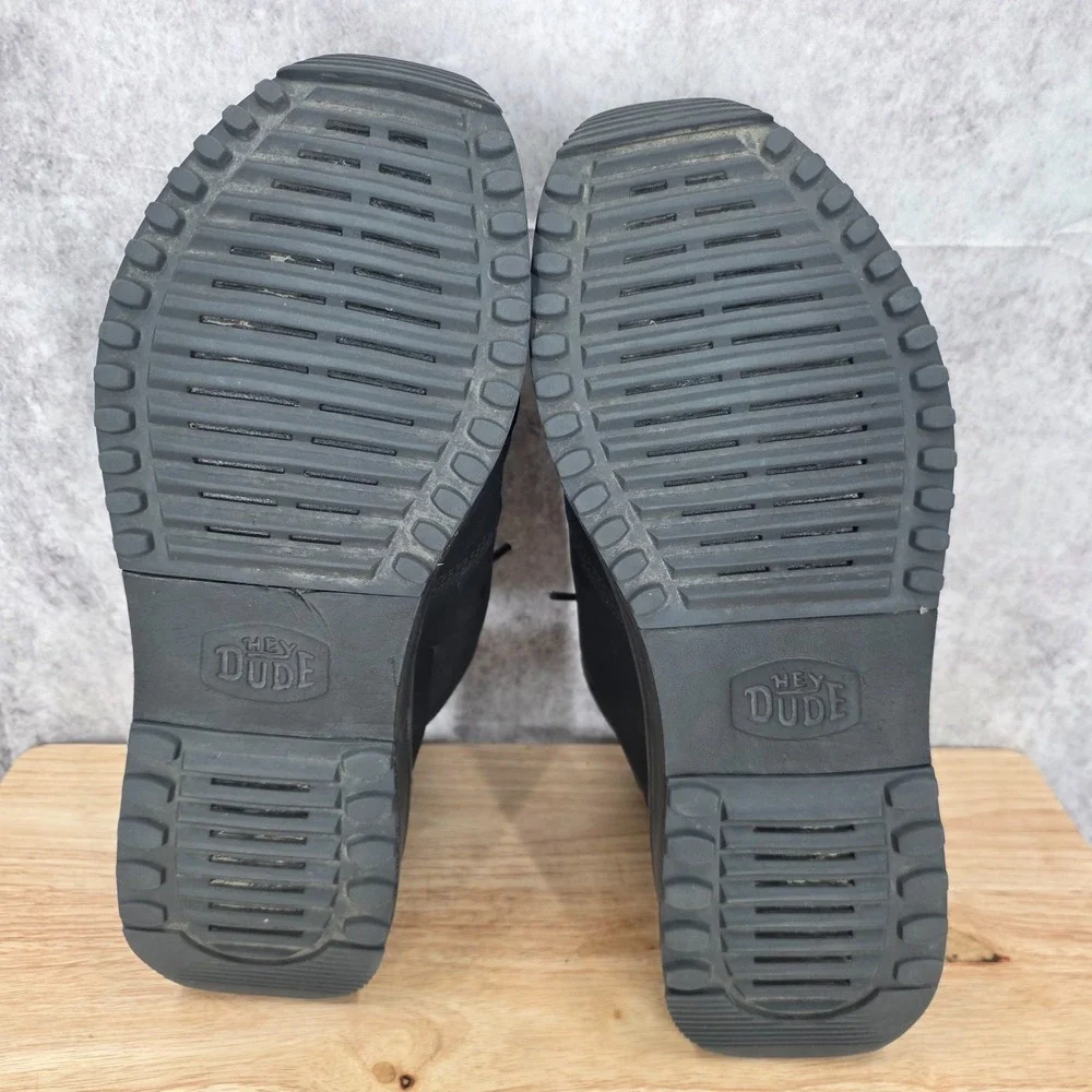 Hey Dude Tahoe Ankle Boots Mens 11 Black Classic Waterproof Sneakers 42059-001